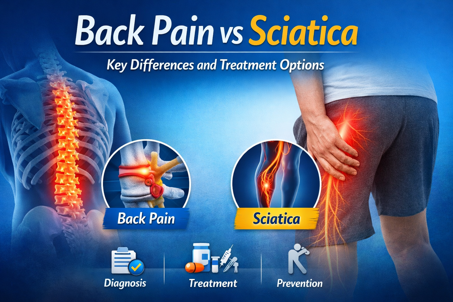 Back Pain vs Sciatica: Key Differences and Treatment Options