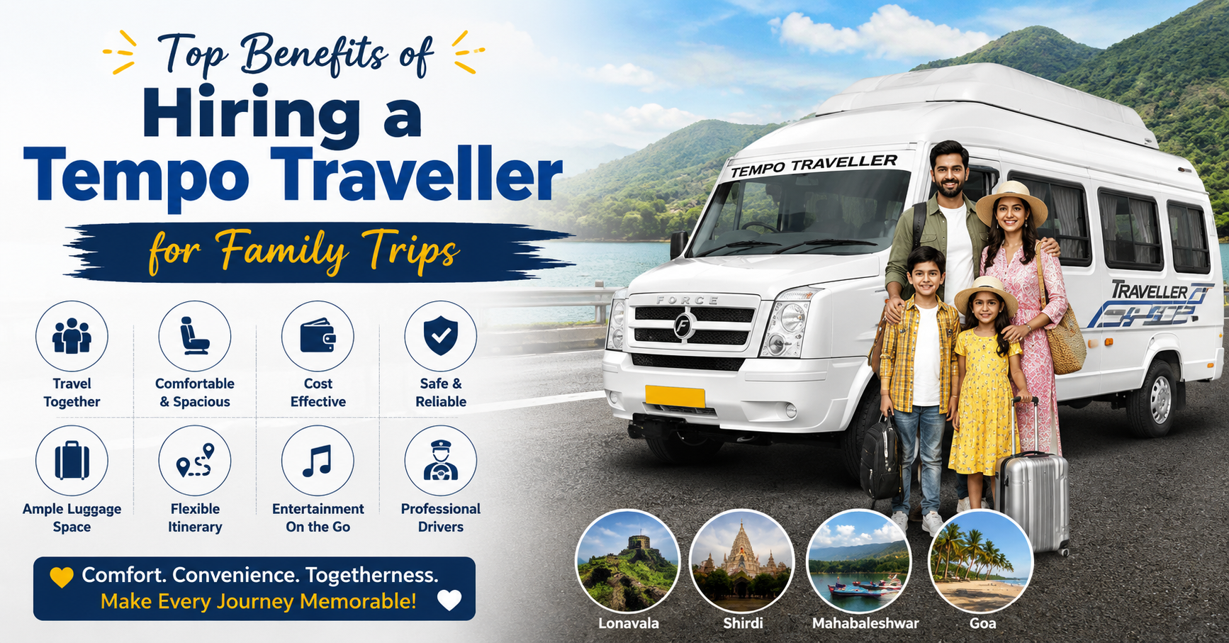 Top Benefits of Hiring a Tempo Traveller for Family Trips